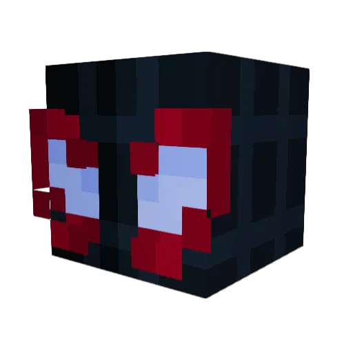 Tristanqued Minecraft avatar head, 3D render
