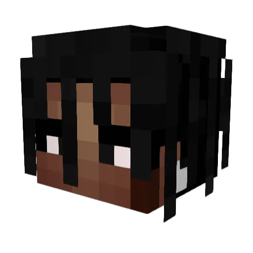 TristeVerano Minecraft avatar head, 3D render