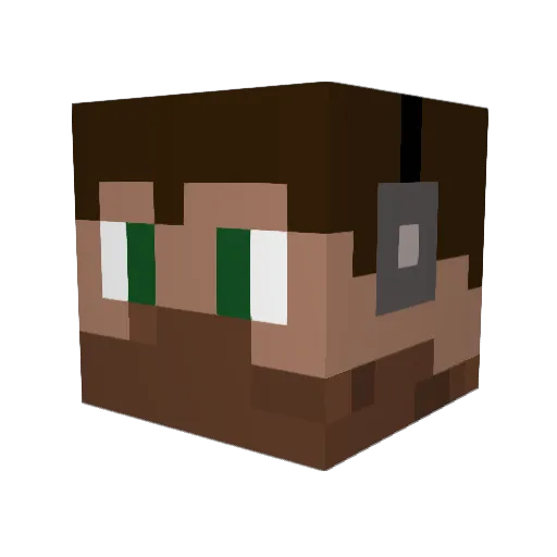 Tristen98 Minecraft avatar head, 3D render