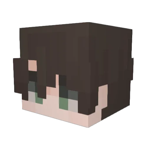 Tristesse1232 Minecraft avatar head, 3D render