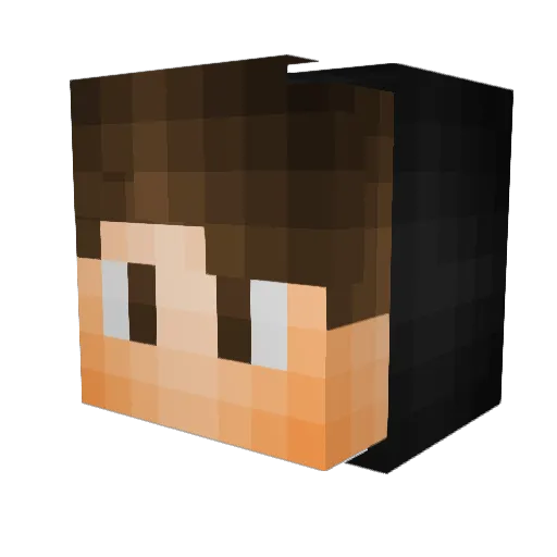 TristianPvP Minecraft avatar head, 3D render