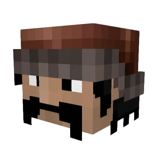 Tristwyn Minecraft avatar head, 3D render