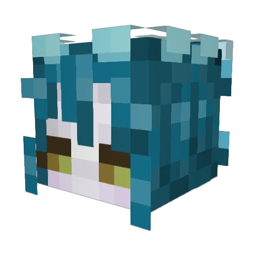 TristyAce Minecraft avatar head, 3D render