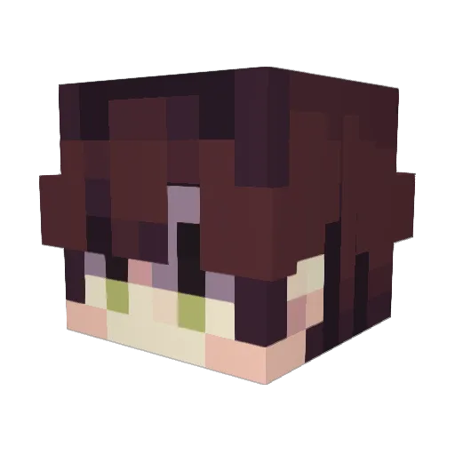Trisulfide Minecraft avatar head, 3D render
