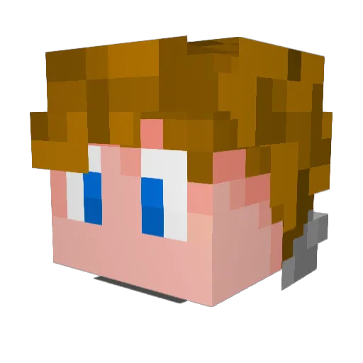 Trit0_ Minecraft avatar head, 3D render