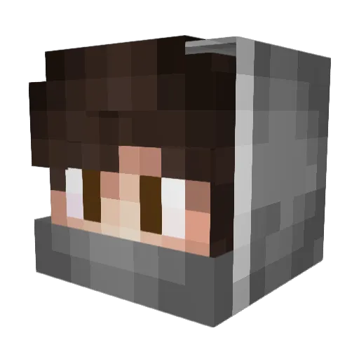 Tritam_ Minecraft avatar head, 3D render