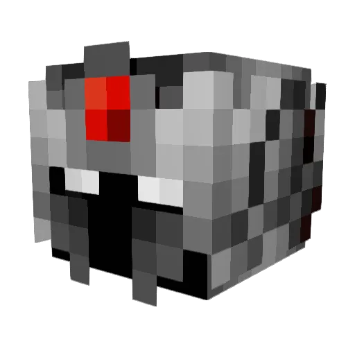 Tritheon Minecraft avatar head, 3D render