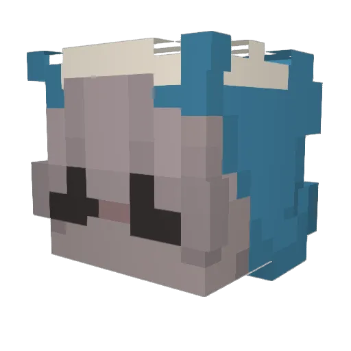 TritonsAce4268 Minecraft avatar head, 3D render