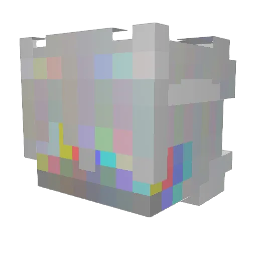 Tritrix Minecraft avatar head, 3D render