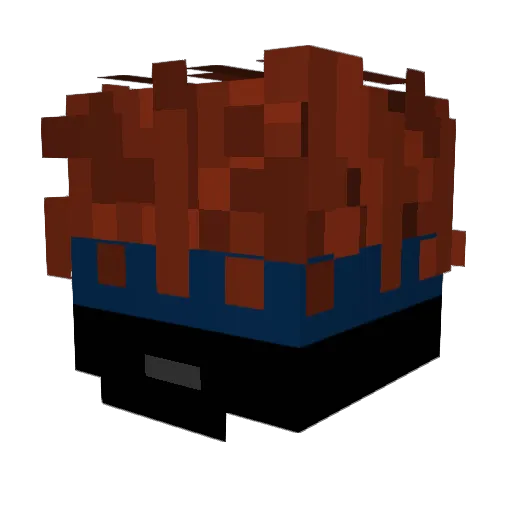 Triumvarate Minecraft avatar head, 3D render
