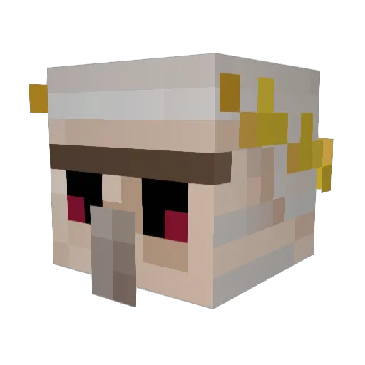 Triumviro Minecraft avatar head, 3D render