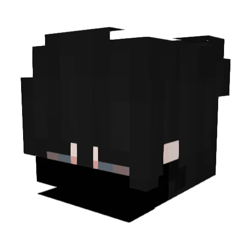 Trivecta Minecraft avatar head, 3D render