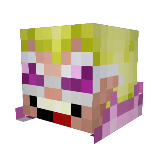 Triviusach Minecraft avatar head, 3D render