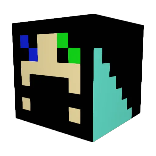 Trix12354 Minecraft avatar head, 3D render