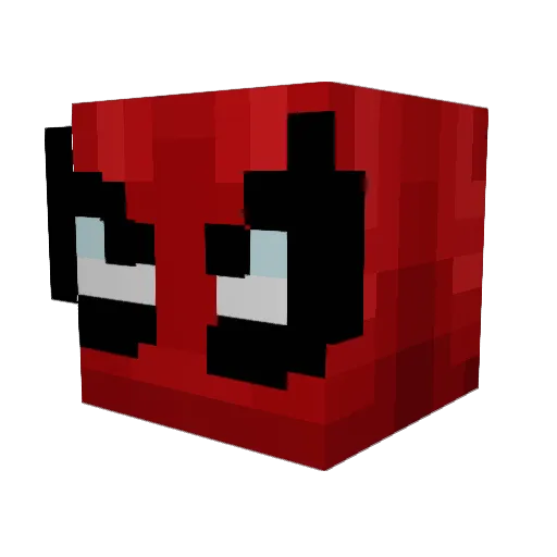TrixTheAssassin Minecraft avatar head, 3D render