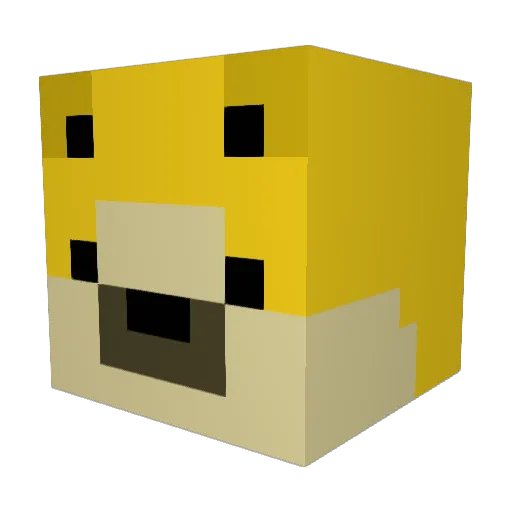 TrixTurn_ Minecraft avatar head, 3D render
