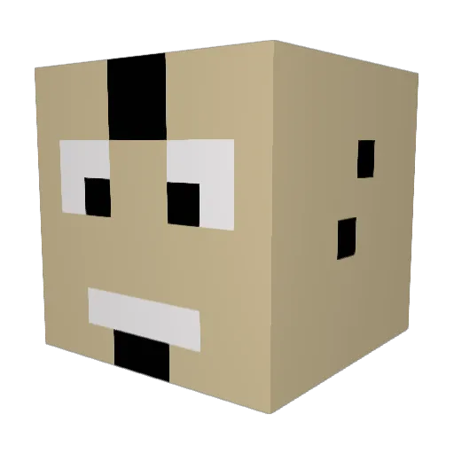 Trix_22 Minecraft avatar head, 3D render