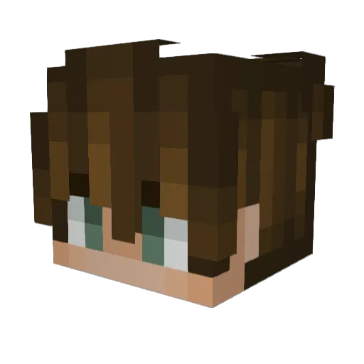 Trix_SG Minecraft avatar head, 3D render