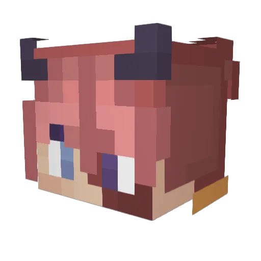 Trix_Zen Minecraft avatar head, 3D render