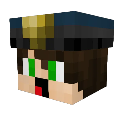 Trix_iBeatz Minecraft avatar head, 3D render
