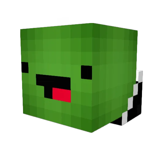 TrixcyYT Minecraft avatar head, 3D render