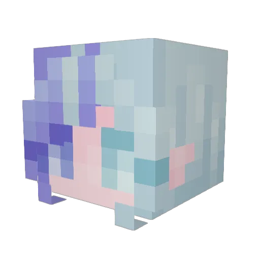 Trixie384 Minecraft avatar head, 3D render