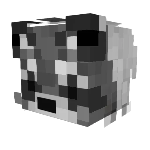 TrixieSushi Minecraft avatar head, 3D render