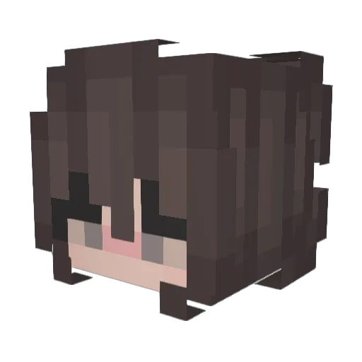 Trixiemonster Minecraft avatar head, 3D render