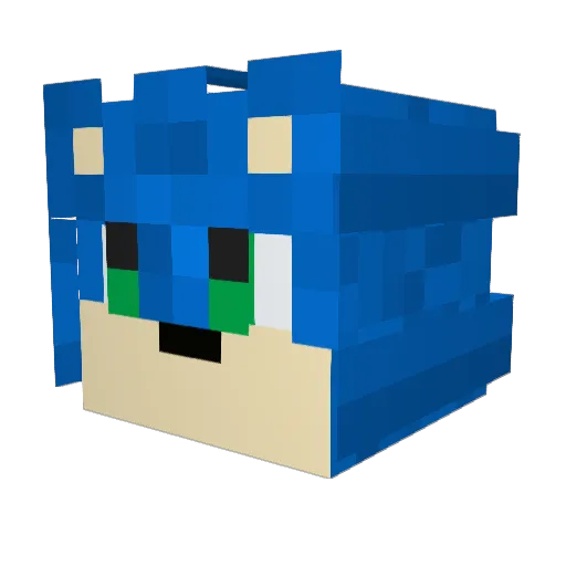 Trixitrouble Minecraft avatar head, 3D render