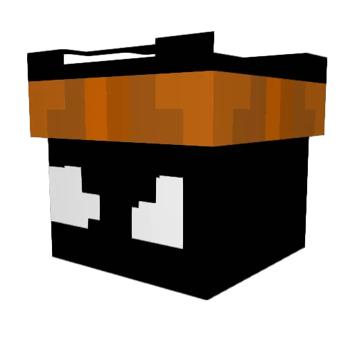 TrixsBtw Minecraft avatar head, 3D render
