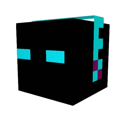 TrixsterTv Minecraft avatar head, 3D render