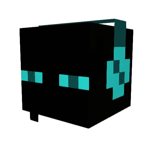 Trixthepotato Minecraft avatar head, 3D render