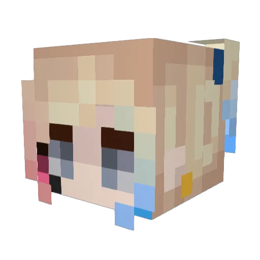 Trixx311_ Minecraft avatar head, 3D render