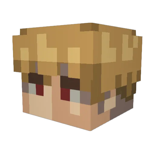 Trixzz55 Minecraft avatar head, 3D render