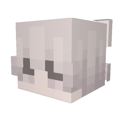Triycs Minecraft avatar head, 3D render