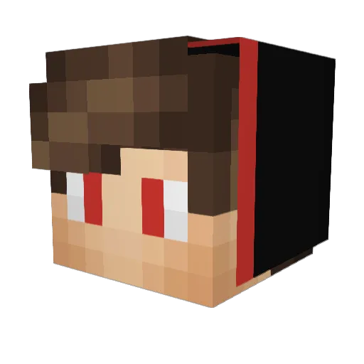 Trkklnc_ Minecraft avatar head, 3D render