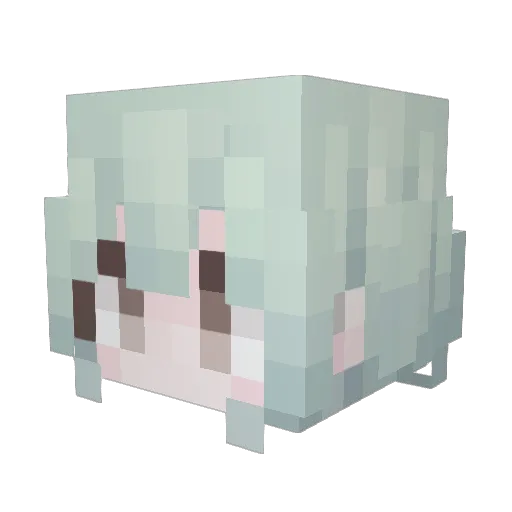 Trmello Minecraft avatar head, 3D render