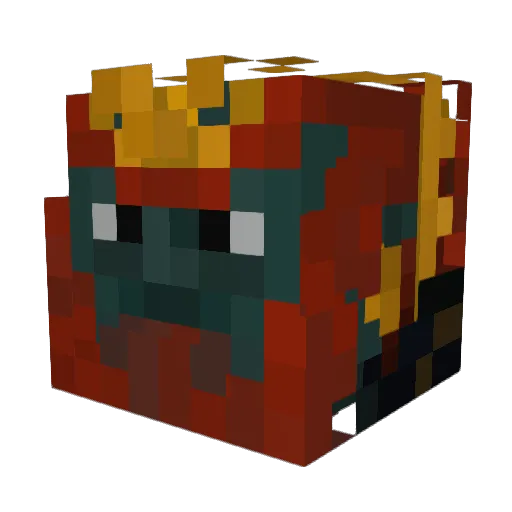 TrnchCoat Minecraft avatar head, 3D render