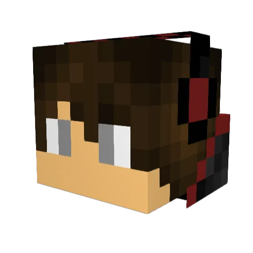 TroRiVan Minecraft avatar head, 3D render
