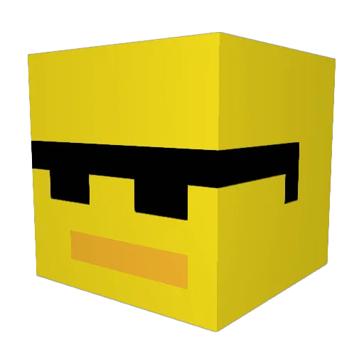 TroTroL Minecraft avatar head, 3D render