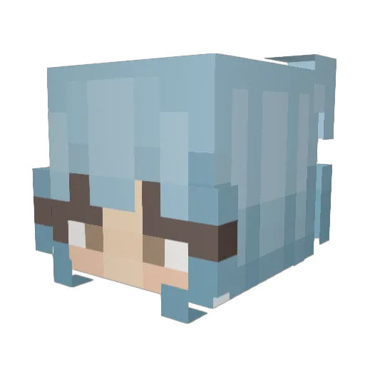 Trobi283 Minecraft avatar head, 3D render