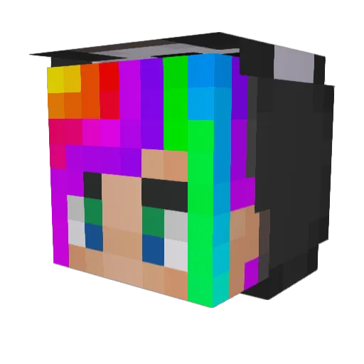 Trobyne Minecraft avatar head, 3D render