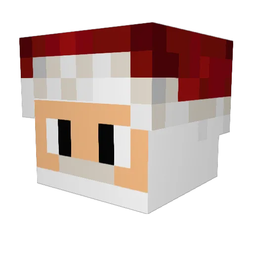 TrocaDeConta Minecraft avatar head, 3D render