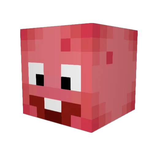 Trockenerteppich Minecraft avatar head, 3D render