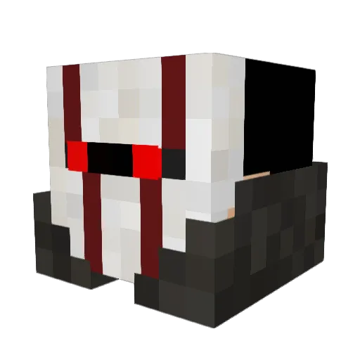 TrodelHD Minecraft avatar head, 3D render