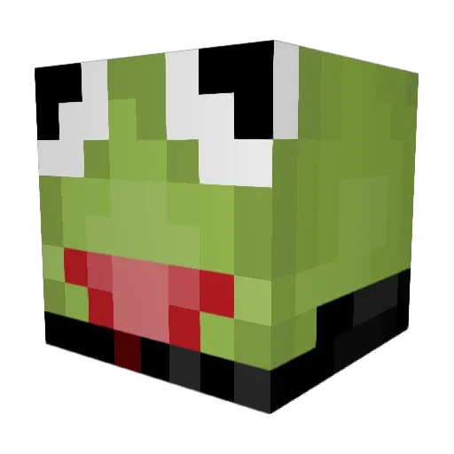 TrodenOG Minecraft avatar head, 3D render