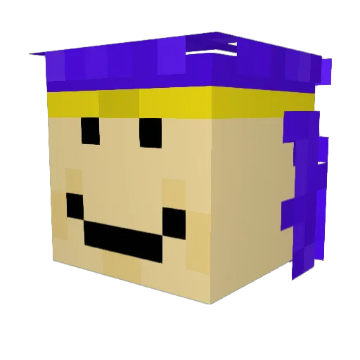 Troglodyte1964 Minecraft avatar head, 3D render