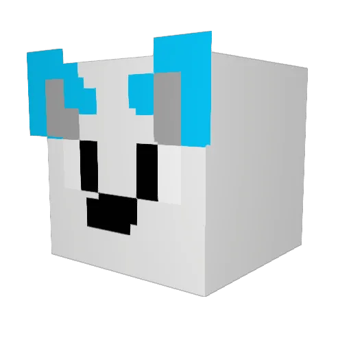 Trohhex Minecraft avatar head, 3D render