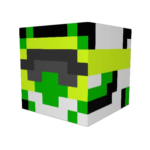 TrojanEdge Minecraft avatar head, 3D render