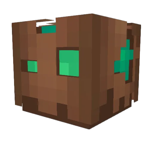 TrolCamera Minecraft avatar head, 3D render